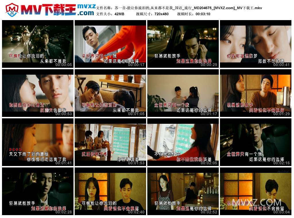 苏一音-能让你流泪的,从来都不是我_国语_流行_MD204675